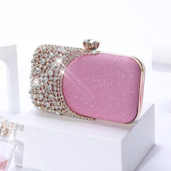 NEW Sparkling Bling Swarovski Crystal Rhinestone & Glitter Clutch Purse … - Picture 16 of 17